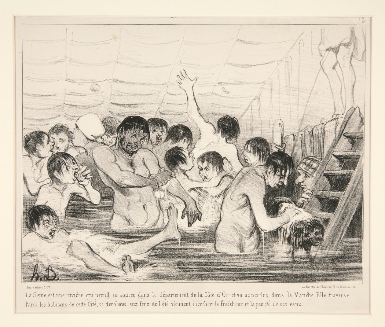 Seine on joki, joka on peräisin Cote d:n departementista tekijältä Honoré Daumier