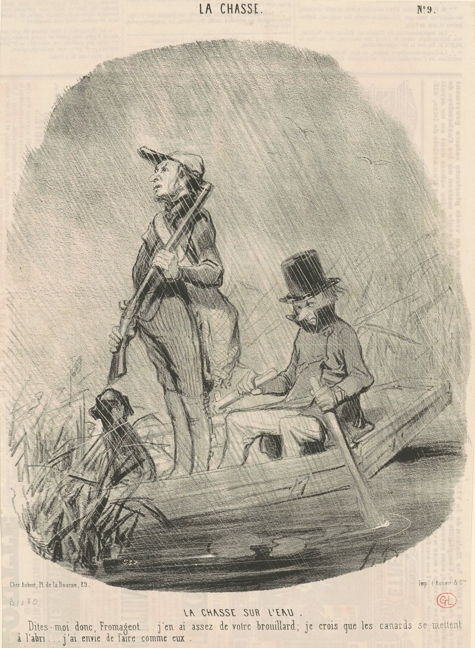 Metsästys vedessä tekijältä Honoré Daumier