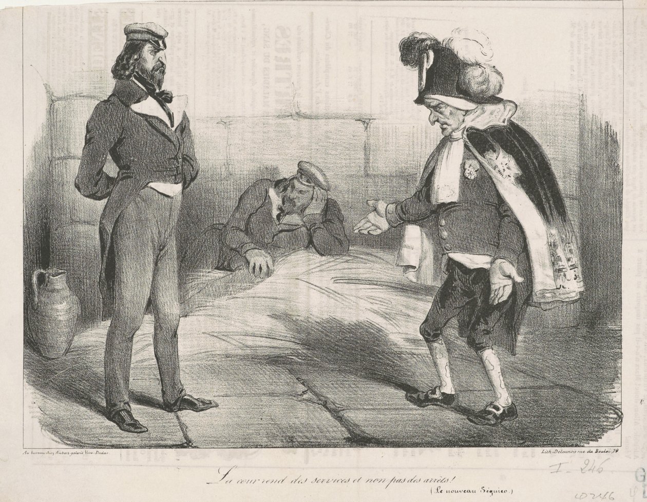 Tuomioistuin tekee palveluja, ei tuomioita! tekijältä Honoré Daumier