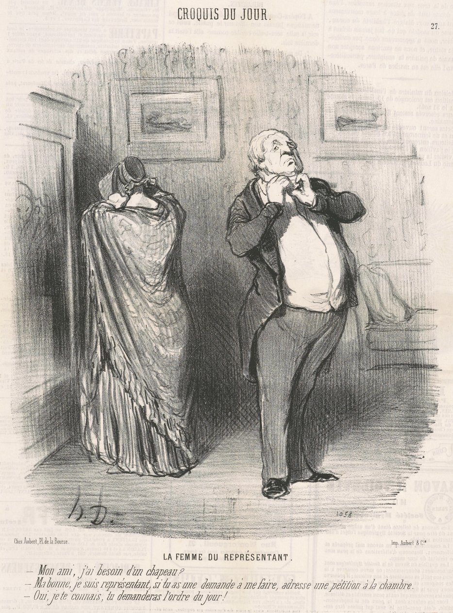 Edustajan vaimo tekijältä Honoré Daumier