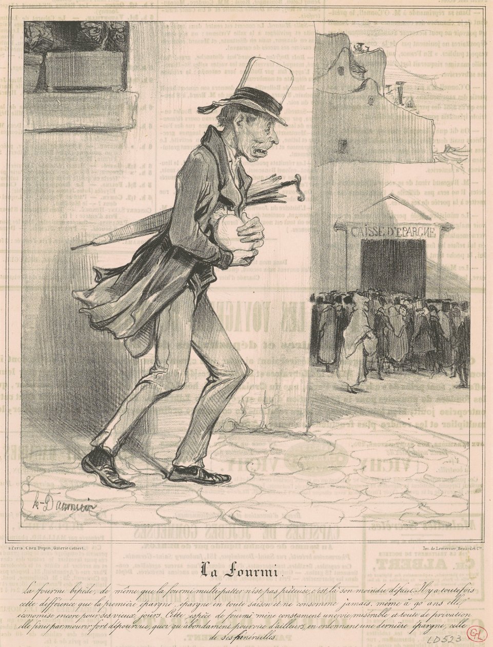 Muurahainen tekijältä Honoré Daumier
