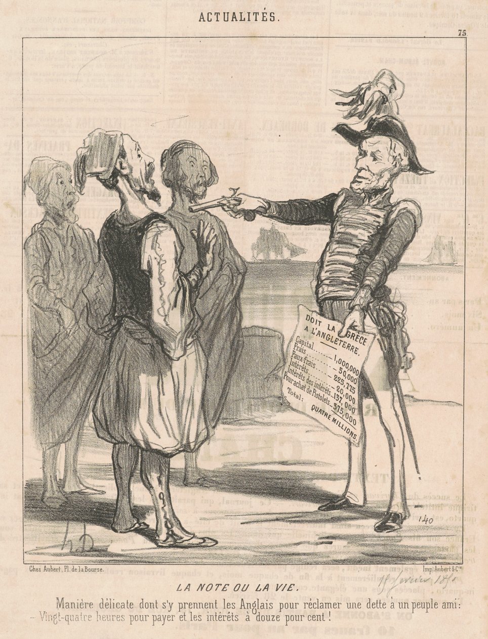 Nuotti tai elämä tekijältä Honoré Daumier