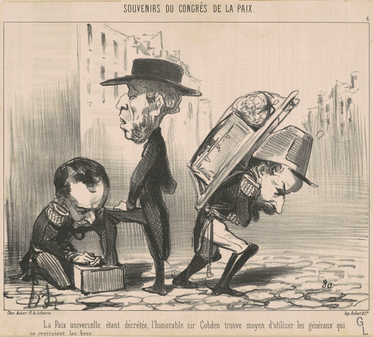 Yleismaailmallinen rauha on määrätty... tekijältä Honoré Daumier