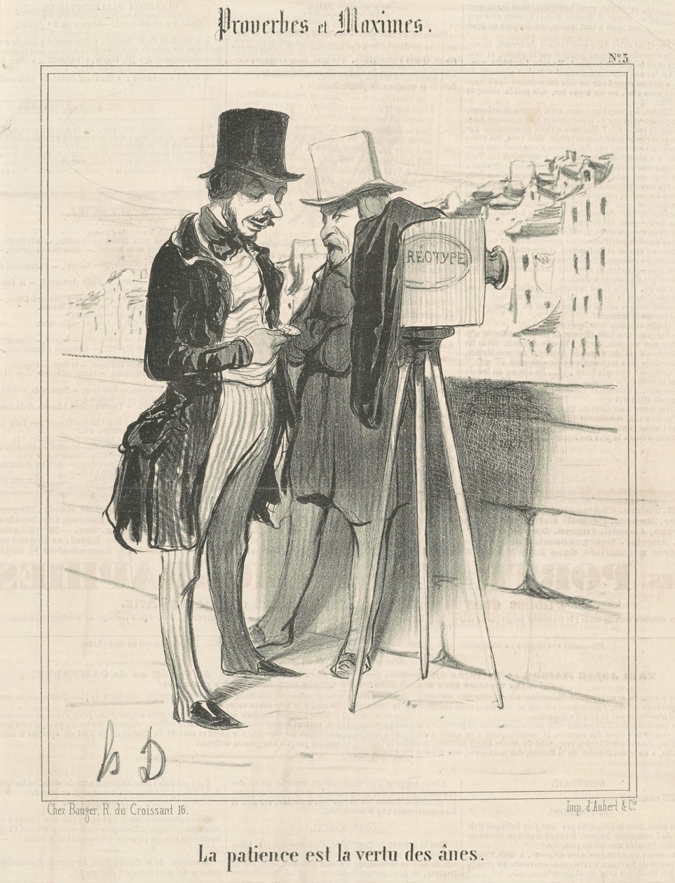 Kärsivällisyys on aasien hyve tekijältä Honoré Daumier