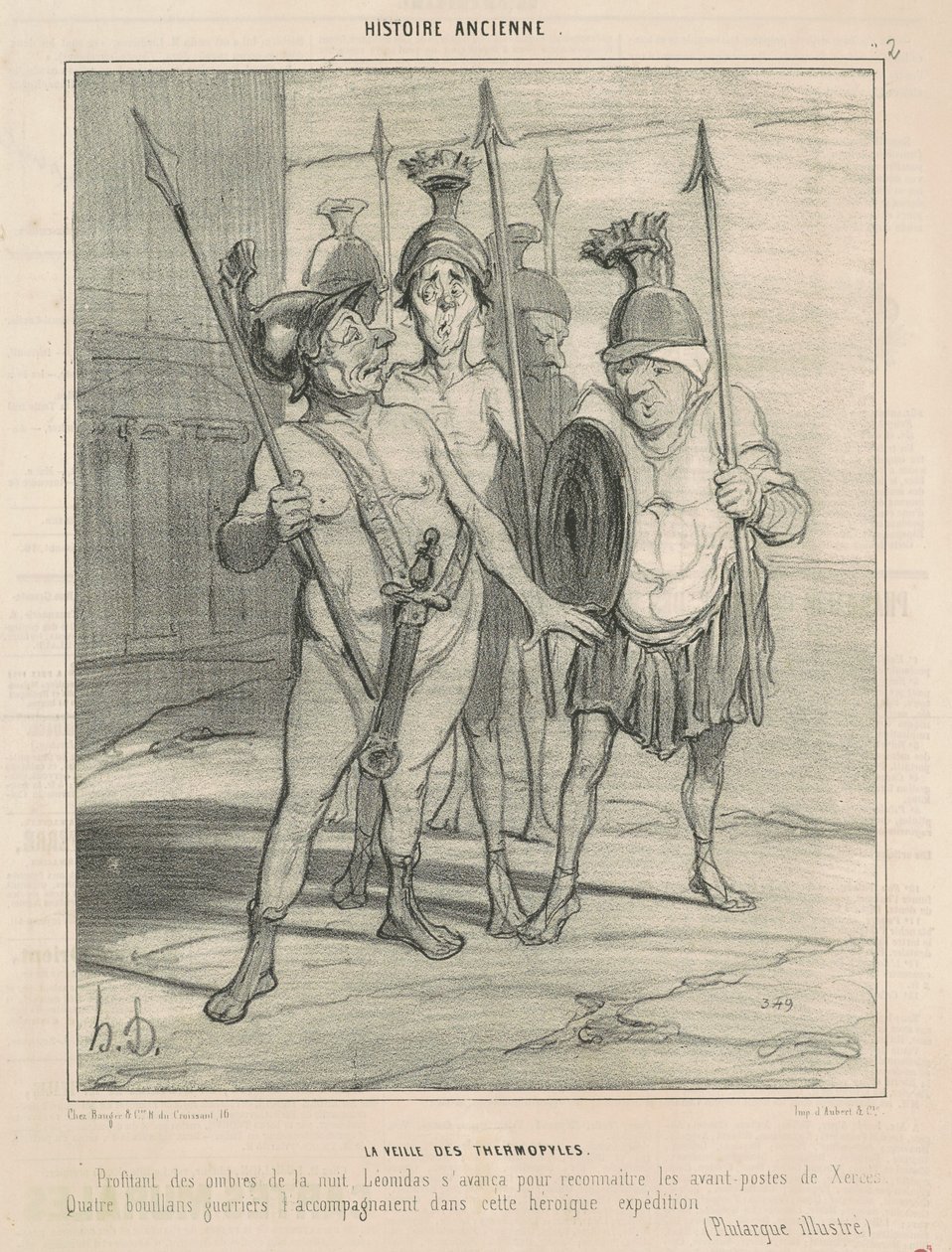 Päivä ennen Thermopylaa tekijältä Honoré Daumier