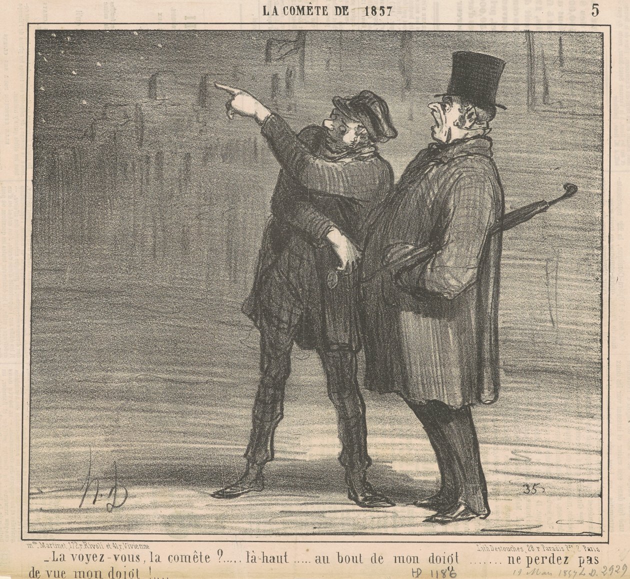 Näetkö komeetan? ... tekijältä Honoré Daumier
