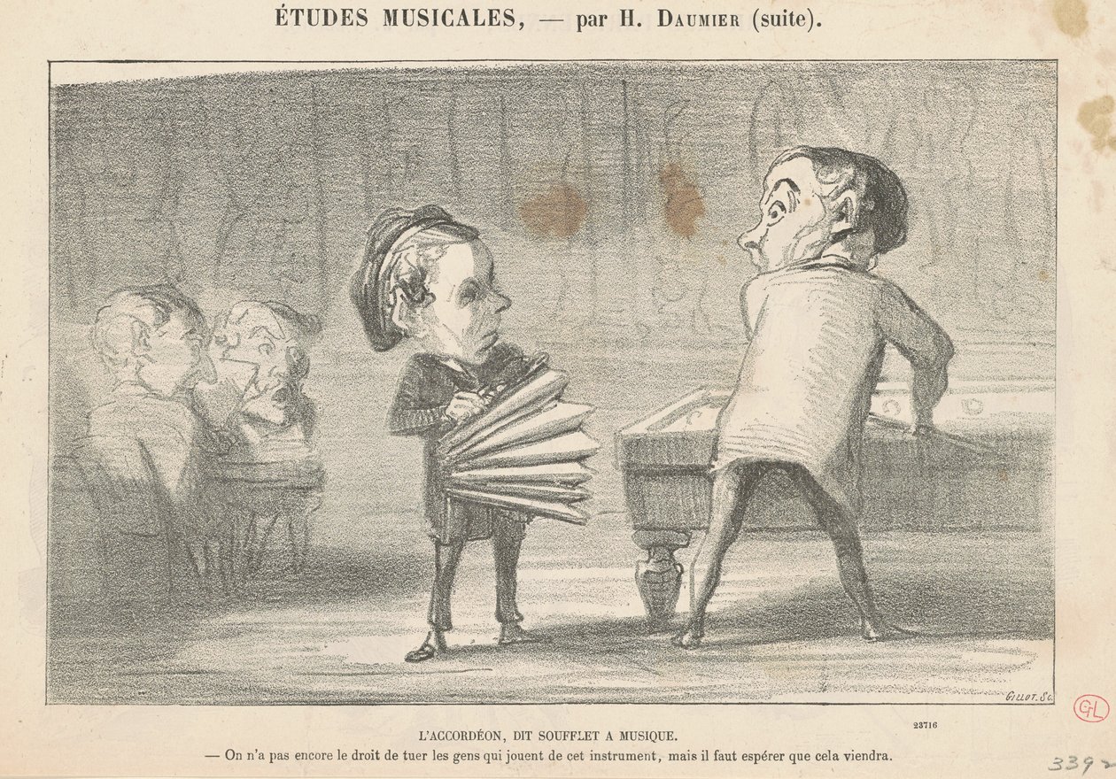 Haitari, jota kutsutaan musikaalipalkeiksi tekijältä Honoré Daumier