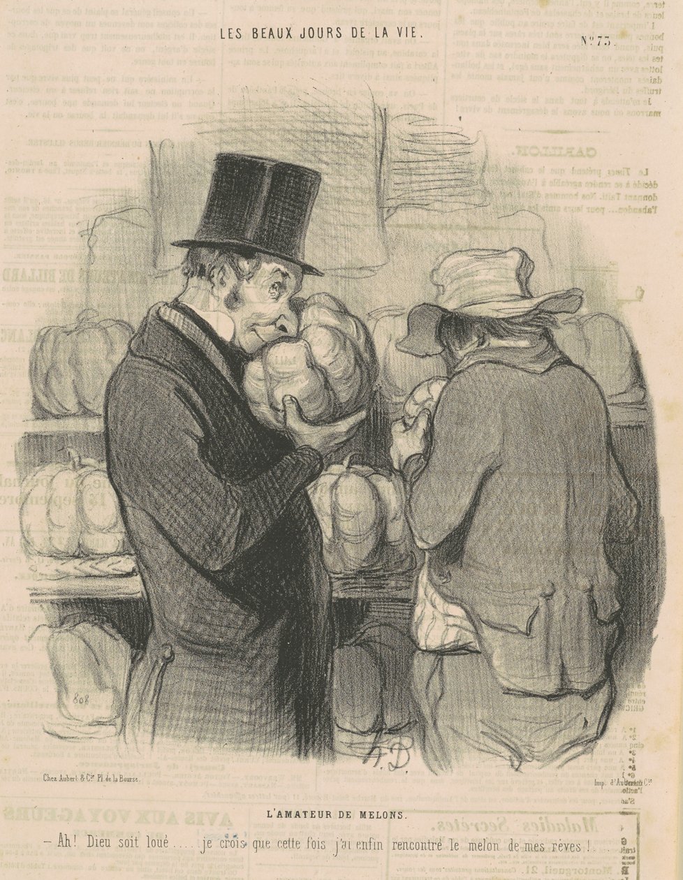Melonin rakastaja tekijältä Honoré Daumier