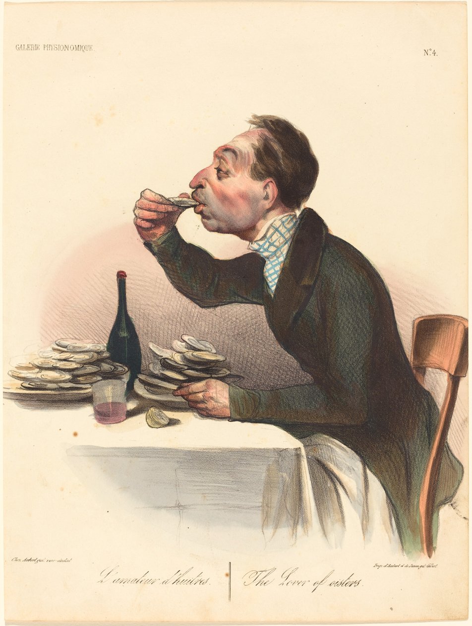 Ostereiden rakastaja tekijältä Honoré Daumier