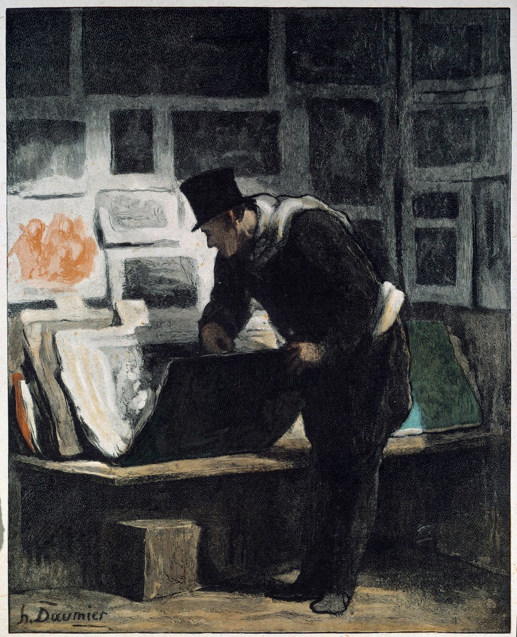 L "amateur d" prints Honore Daumierin piirustus tekijältä Honoré Daumier