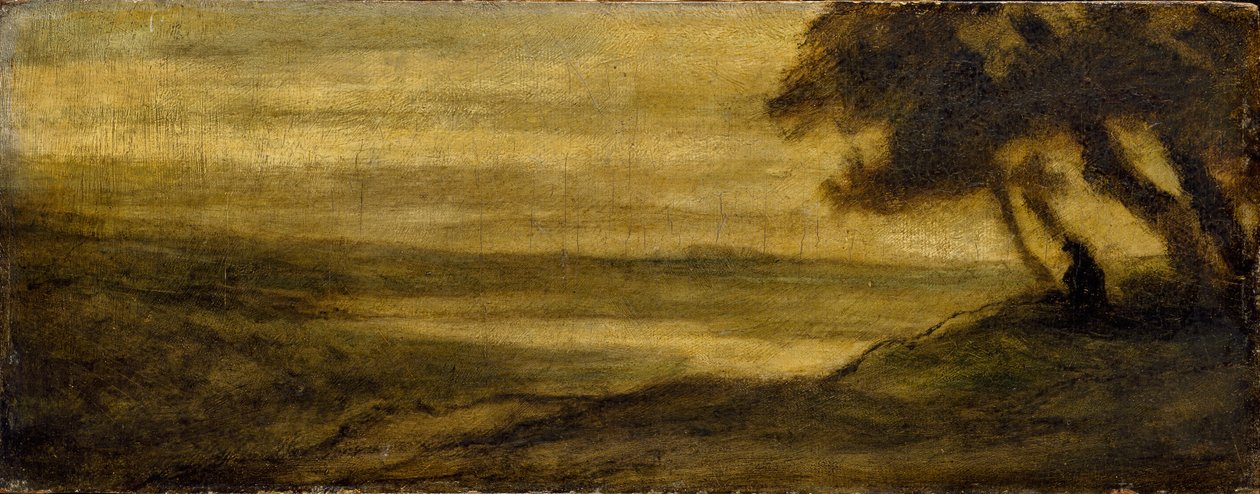 Maisema hahmolla, c1860 tekijältä Honoré Daumier