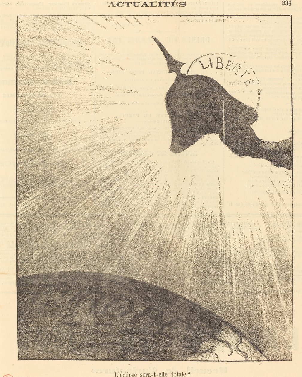 Onko pimennys täydellinen? tekijältä Honoré Daumier