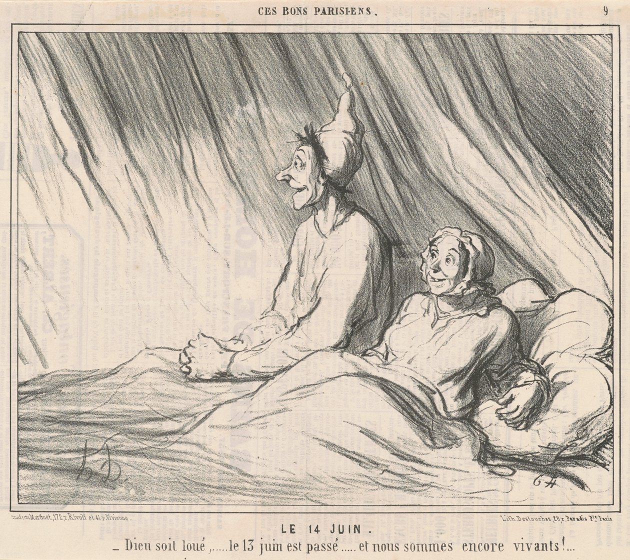 14. kesäkuuta tekijältä Honoré Daumier