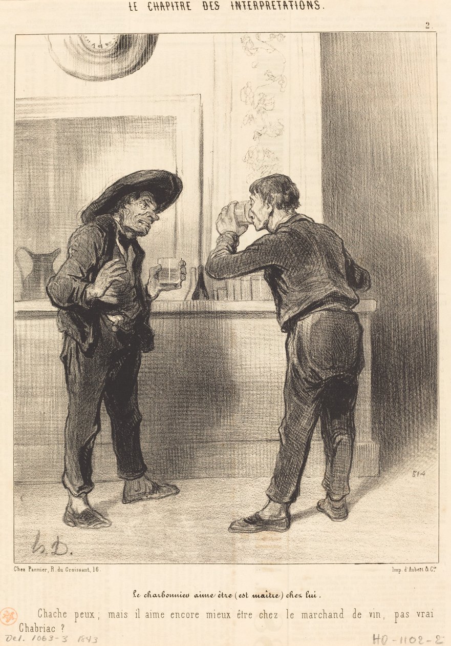 Charbonnier tykkää olla (on mestari)... tekijältä Honoré Daumier