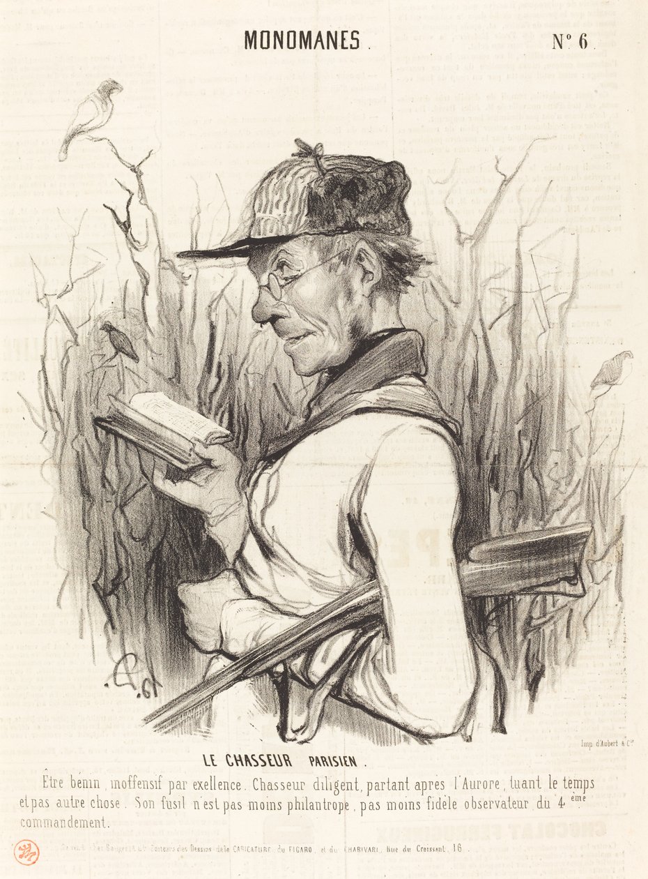El caçador parisenc finès tekijältä Honoré Daumier