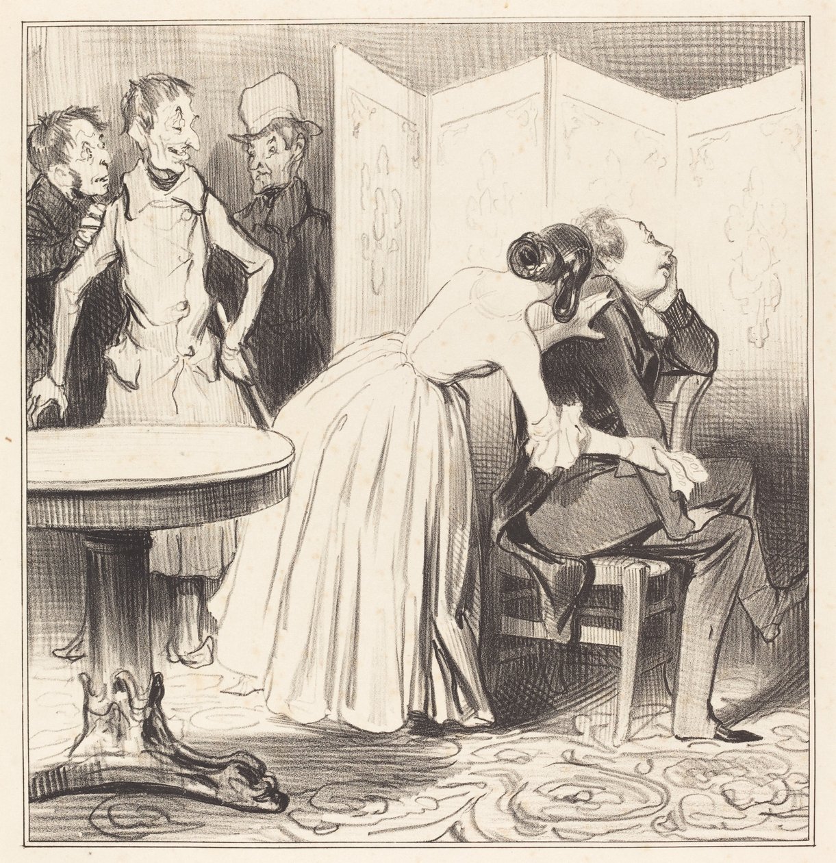Chevalier des Adrets on rakastaja... tekijältä Honoré Daumier