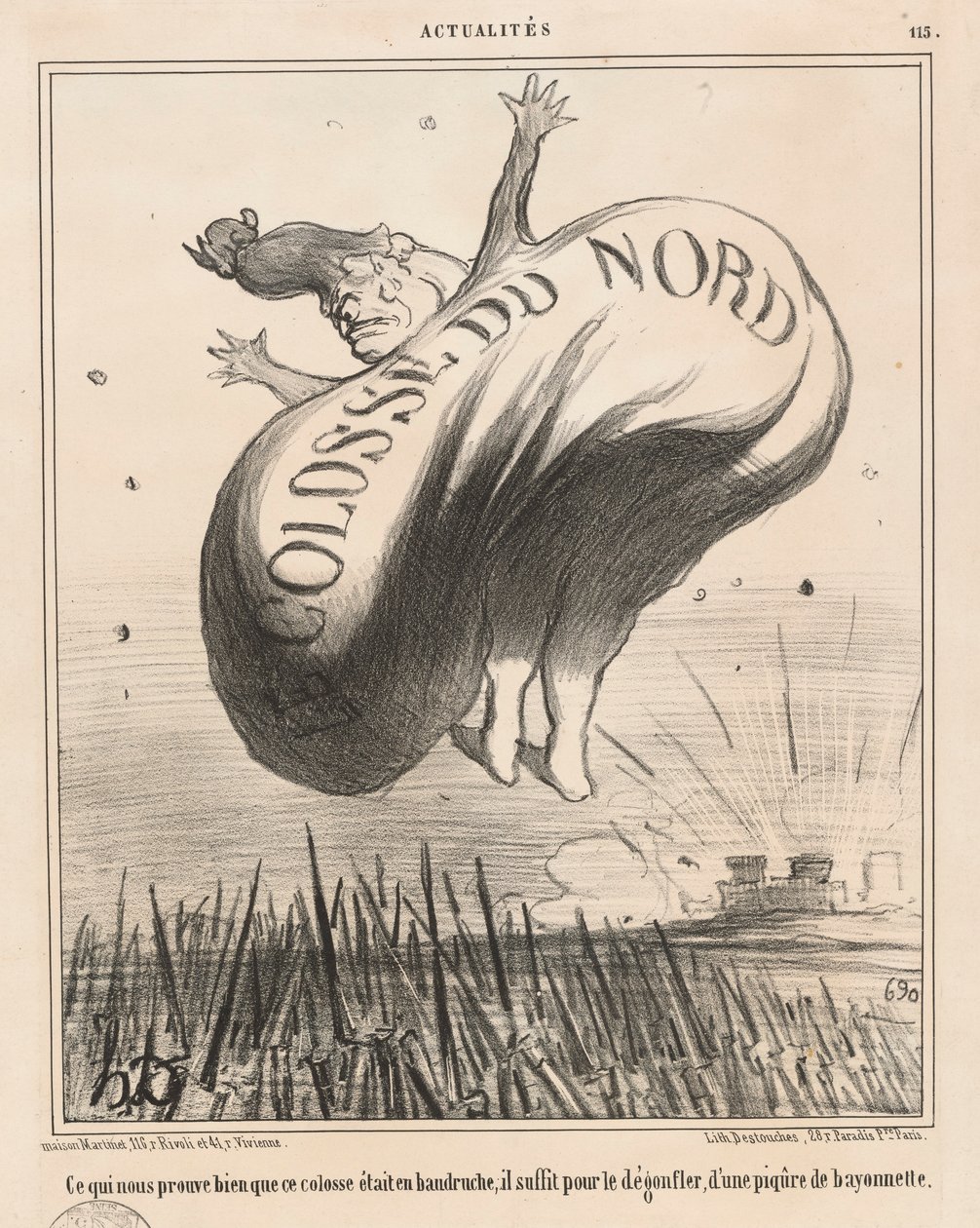 Pohjoisen kolossi (mikä osoittautuu meille hyväksi tekijältä Honoré Daumier