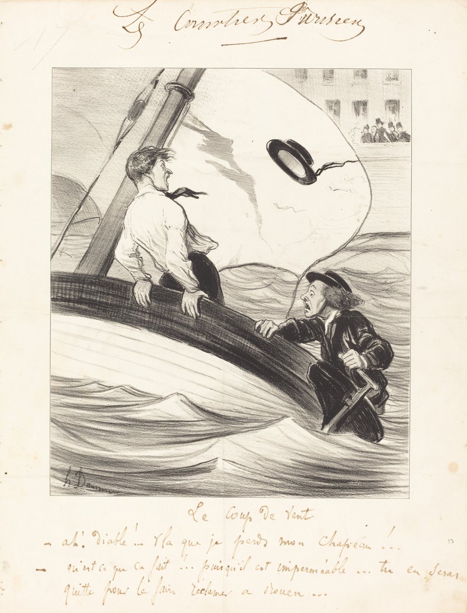 Tuulenpuuska tekijältä Honoré Daumier