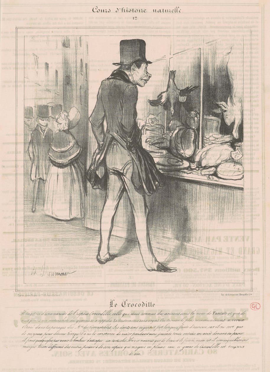 Krokotiili tekijältä Honoré Daumier