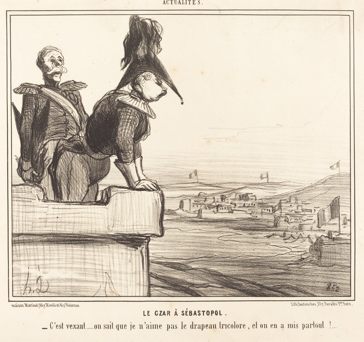 Tsaari Sevastopolissa tekijältä Honoré Daumier