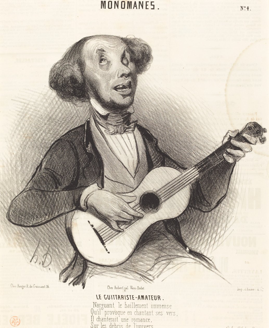 Kitaristi-amatööri tekijältä Honoré Daumier