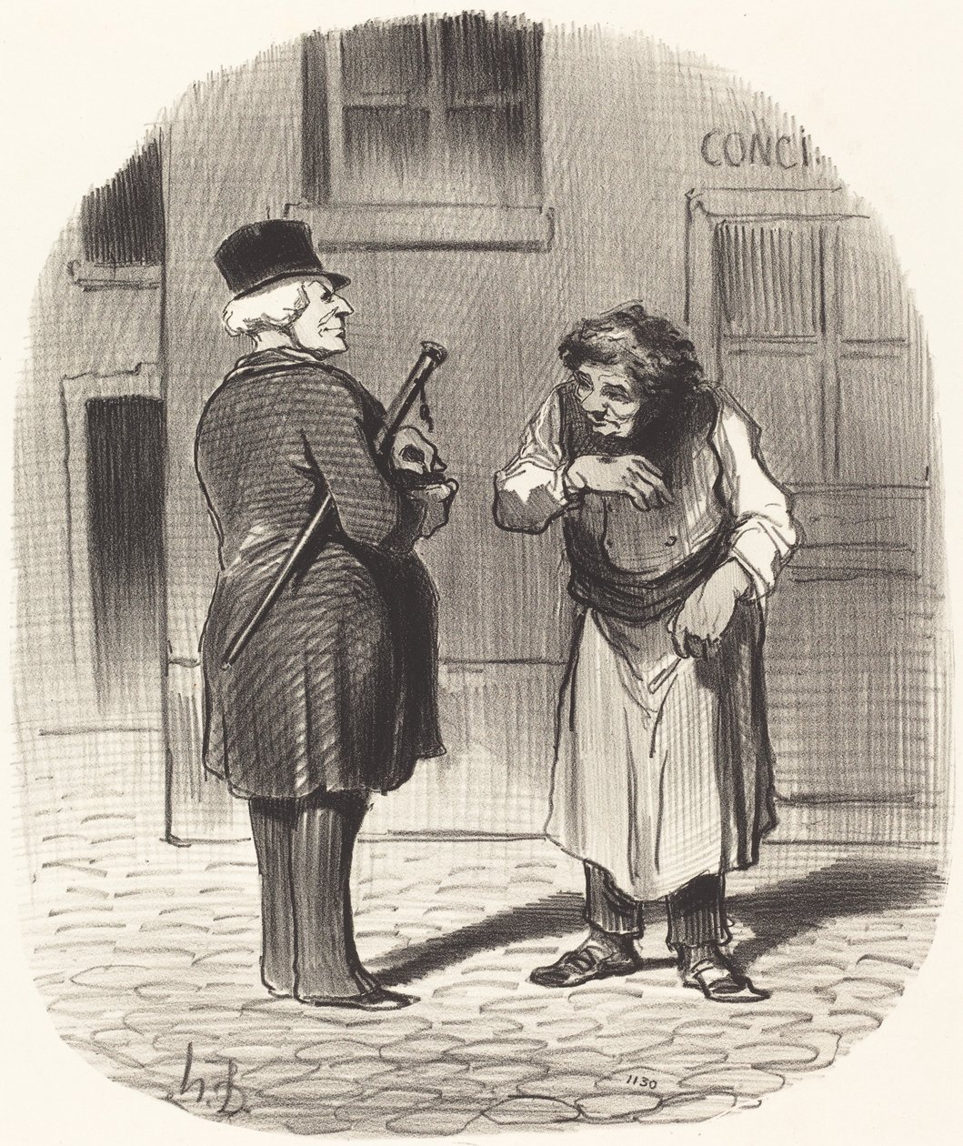 Uudenvuodenpäivä tekijältä Honoré Daumier