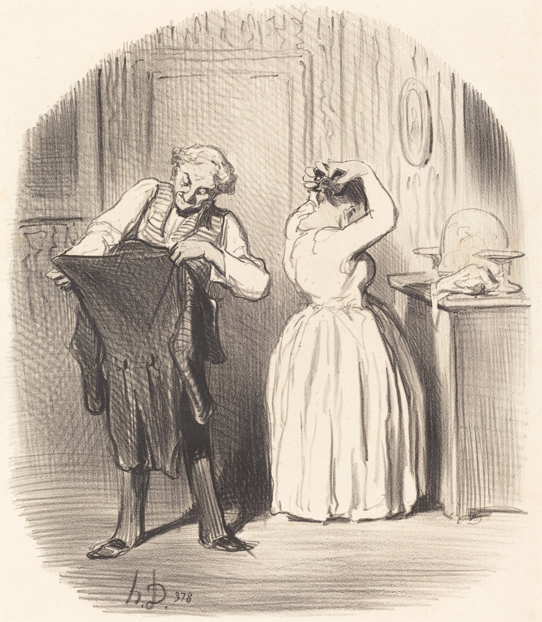 Päivä, jolloin syömme johtajan luona... tekijältä Honoré Daumier