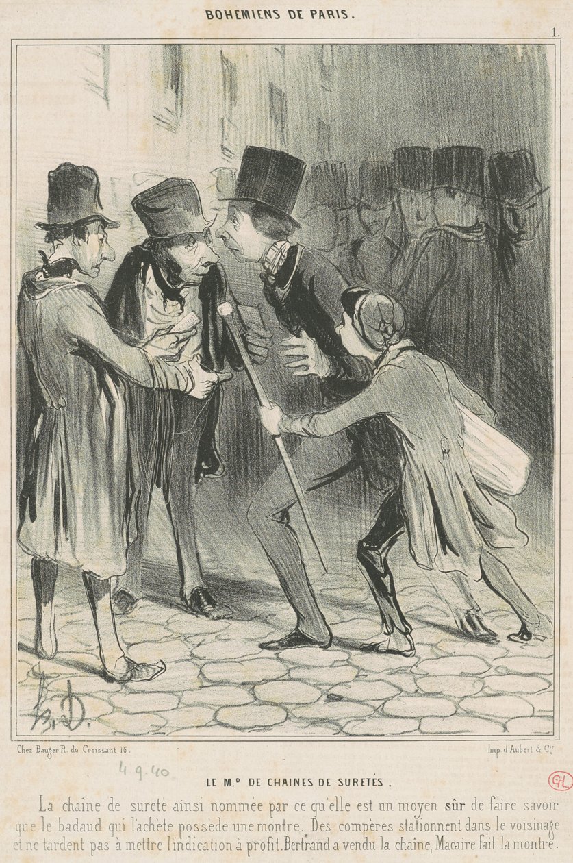 Turvaketjujen Md tekijältä Honoré Daumier