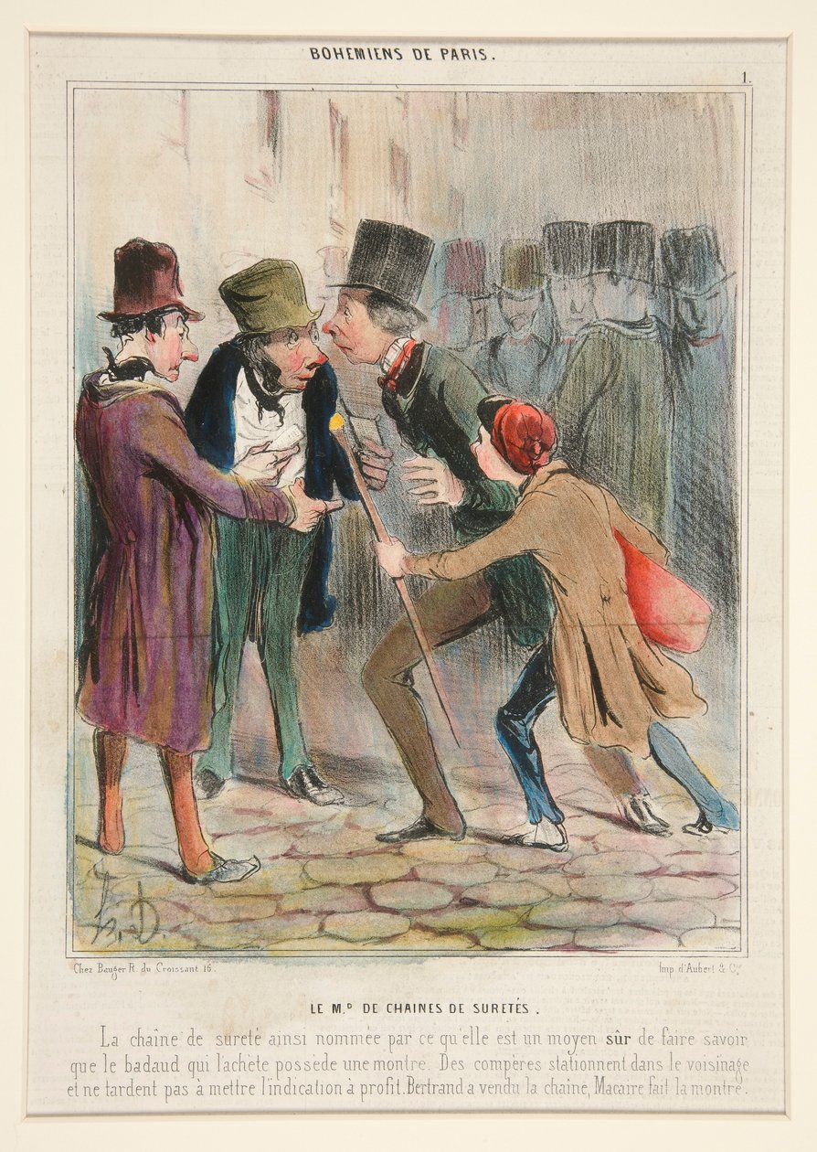 Chaines du Suretesin lääkäri. Turvaketju on nimetty mistä tekijältä Honoré Daumier