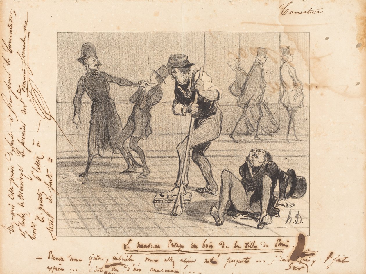 Pariisin uusi puupäällyste tekijältä Honoré Daumier