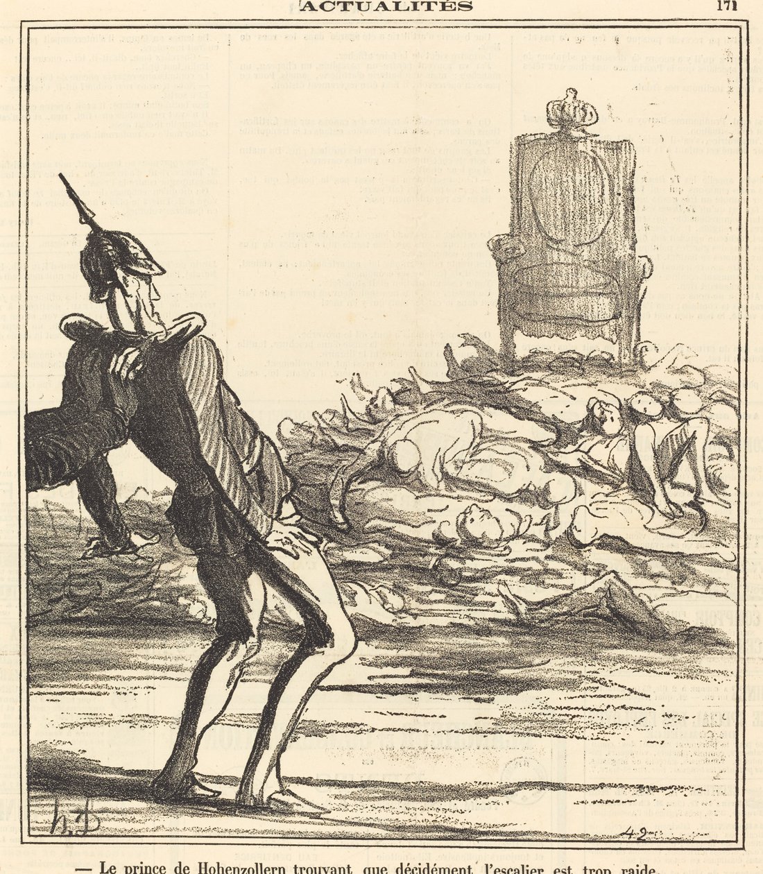 Le Prince de Hohenzollern... tekijältä Honoré Daumier