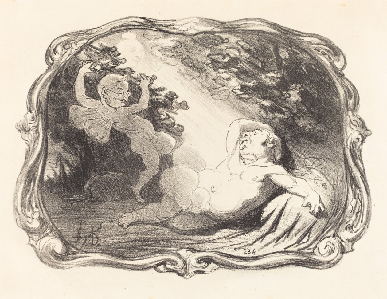 Endymion-Berryerin uni tekijältä Honoré Daumier