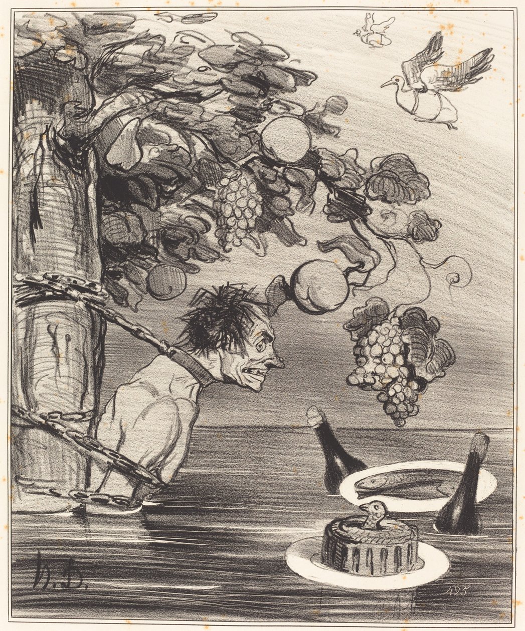 Tantaluksen kärsimys tekijältä Honoré Daumier