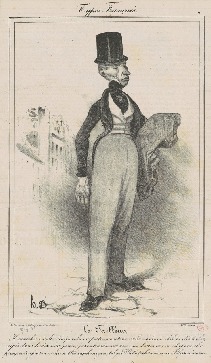 Räätäli tekijältä Honoré Daumier