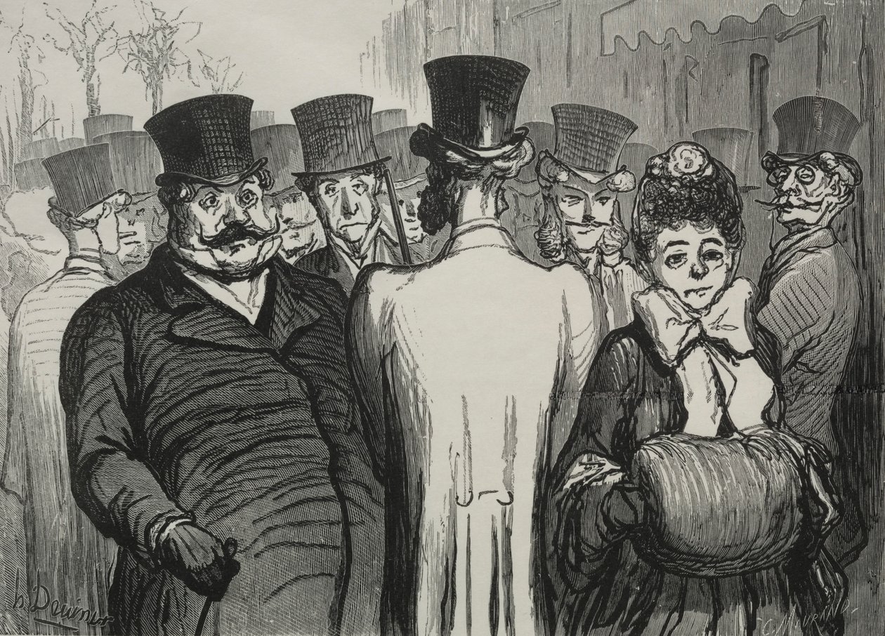 Italialaisten bulevardi. tekijältä Honoré Daumier