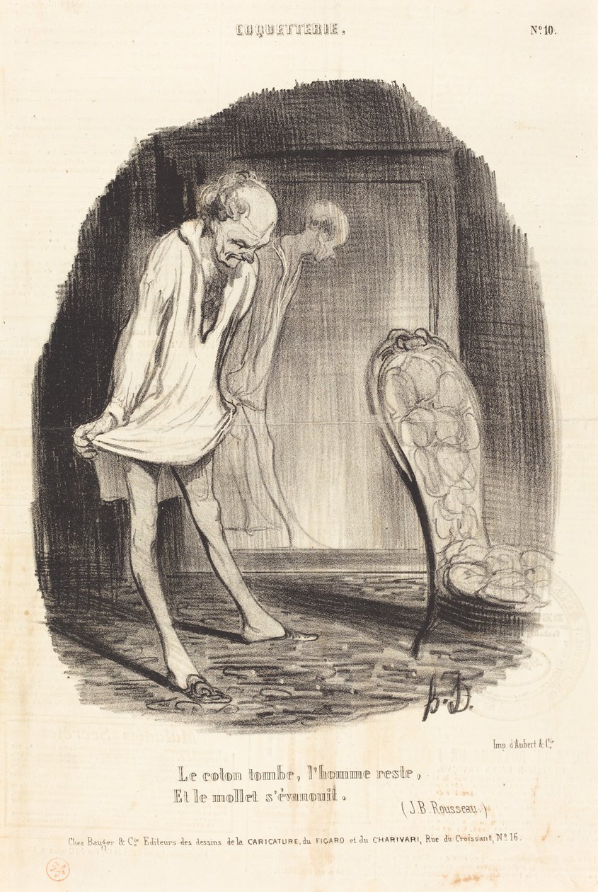 Puuvilla putoaa, mies jää... tekijältä Honoré Daumier