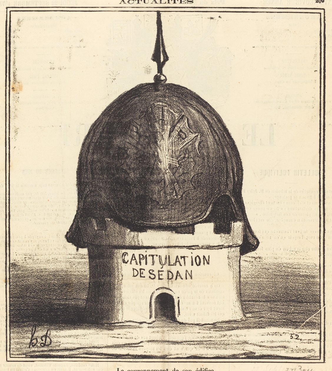 Hänen rakennuksensa kruunu tekijältä Honoré Daumier
