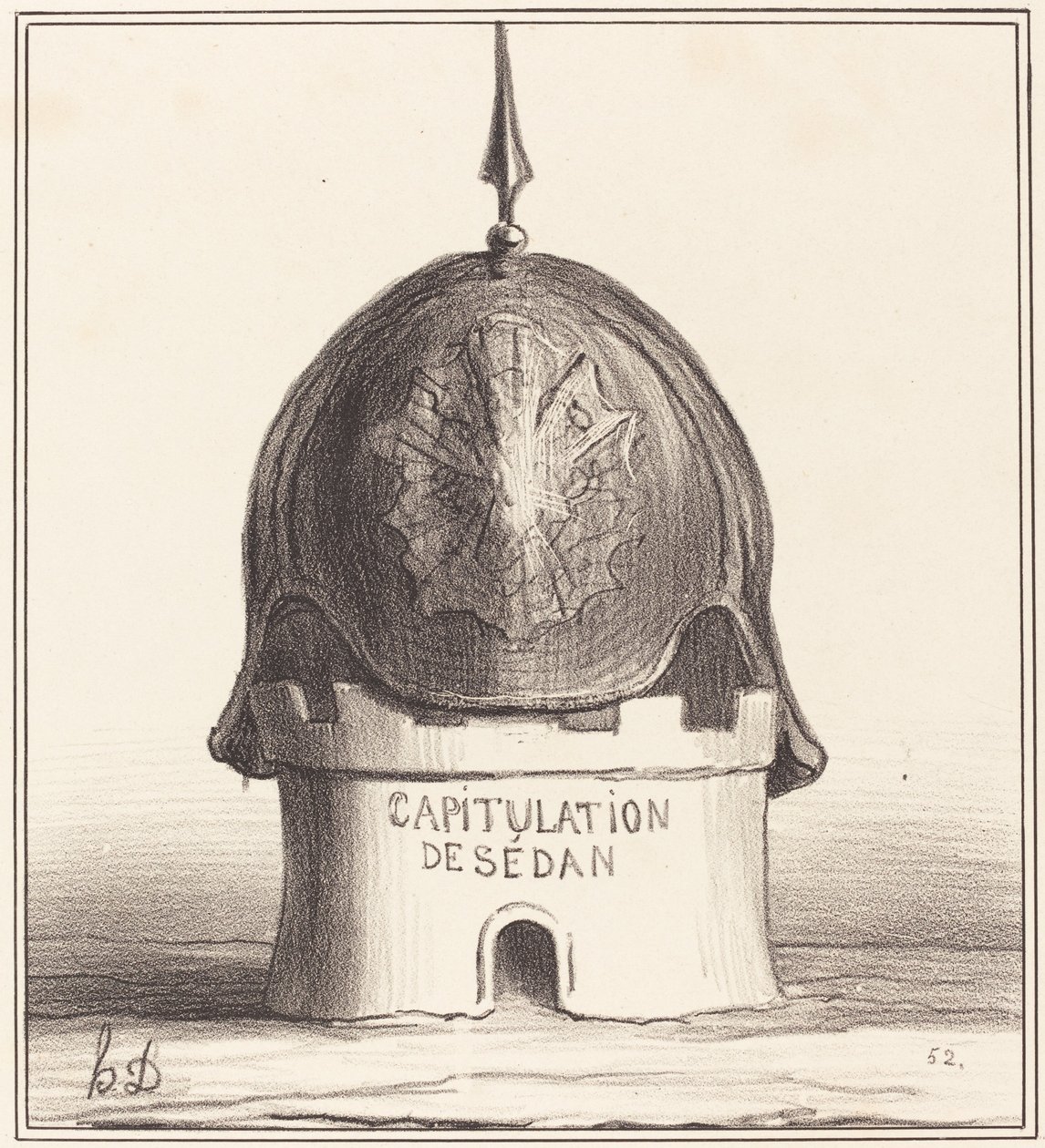 Hänen rakennuksensa kruunu tekijältä Honoré Daumier
