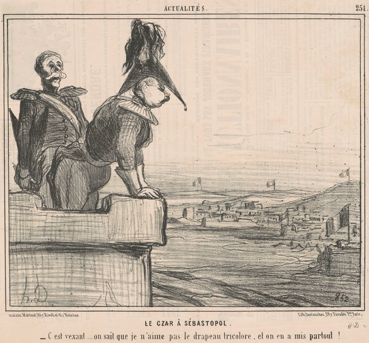 Tsaari Sevastopolissa tekijältä Honoré Daumier