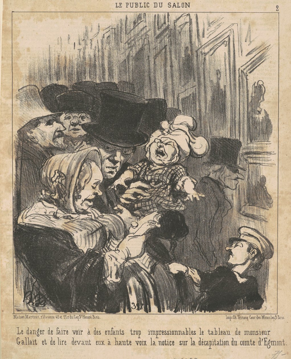 Vaara näyttää lapsille... tekijältä Honoré Daumier