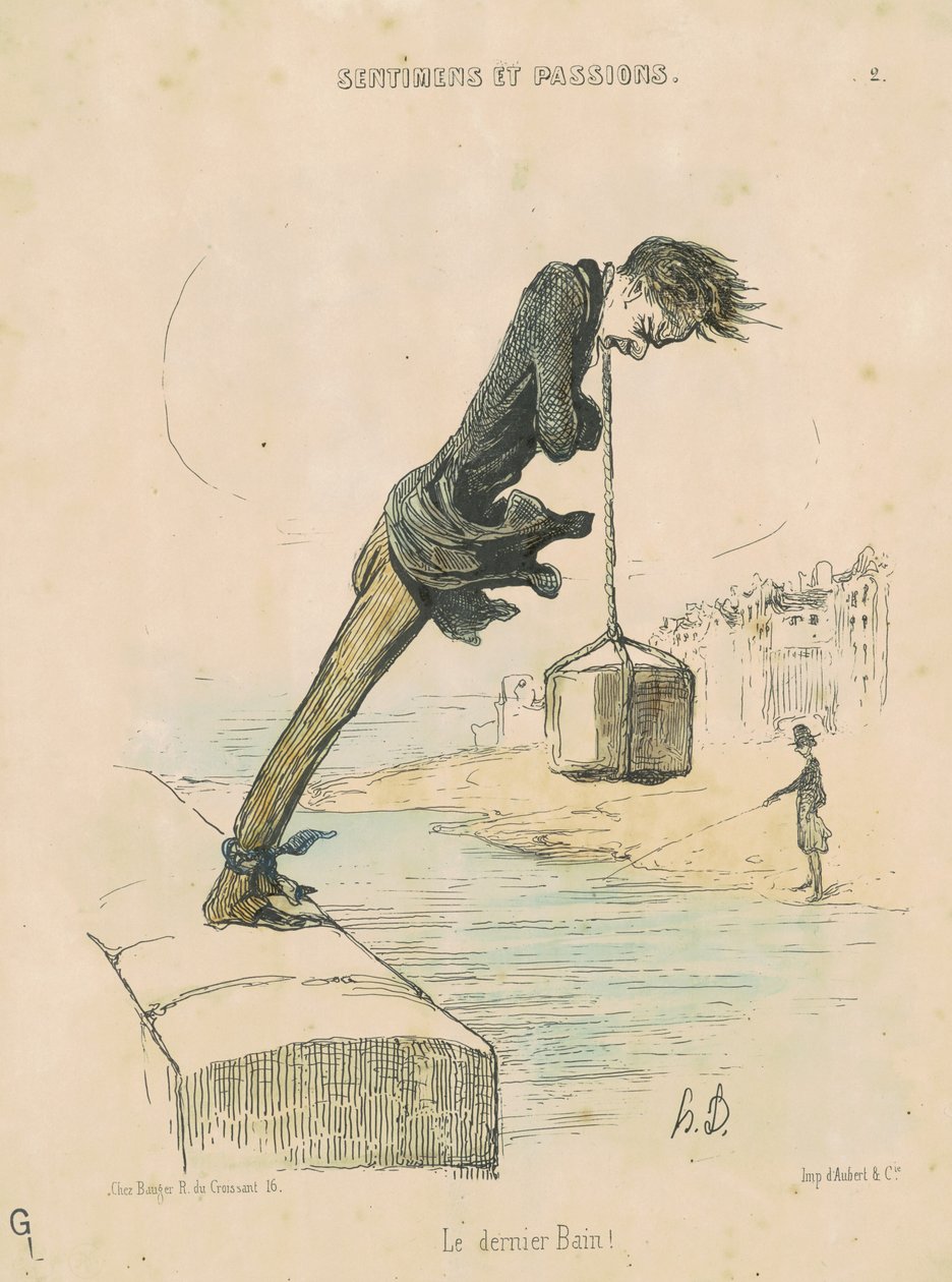Viimeinen kylpy! tekijältä Honoré Daumier