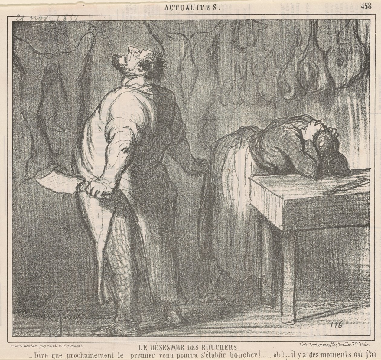 Teurastajien epätoivo tekijältä Honoré Daumier