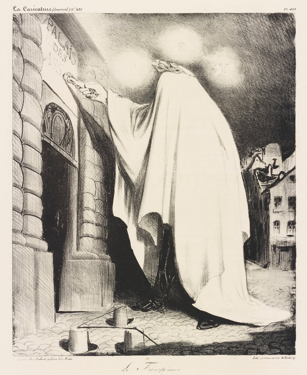 Le fant?me (The Phantom) tekijältä Honoré Daumier