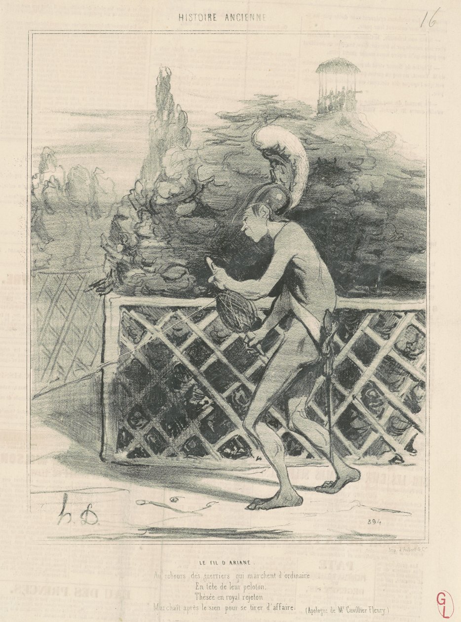 Ariadnen lanka tekijältä Honoré Daumier