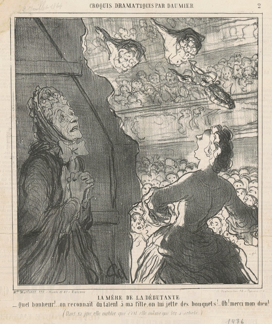 Aloittelijan äiti tekijältä Honoré Daumier