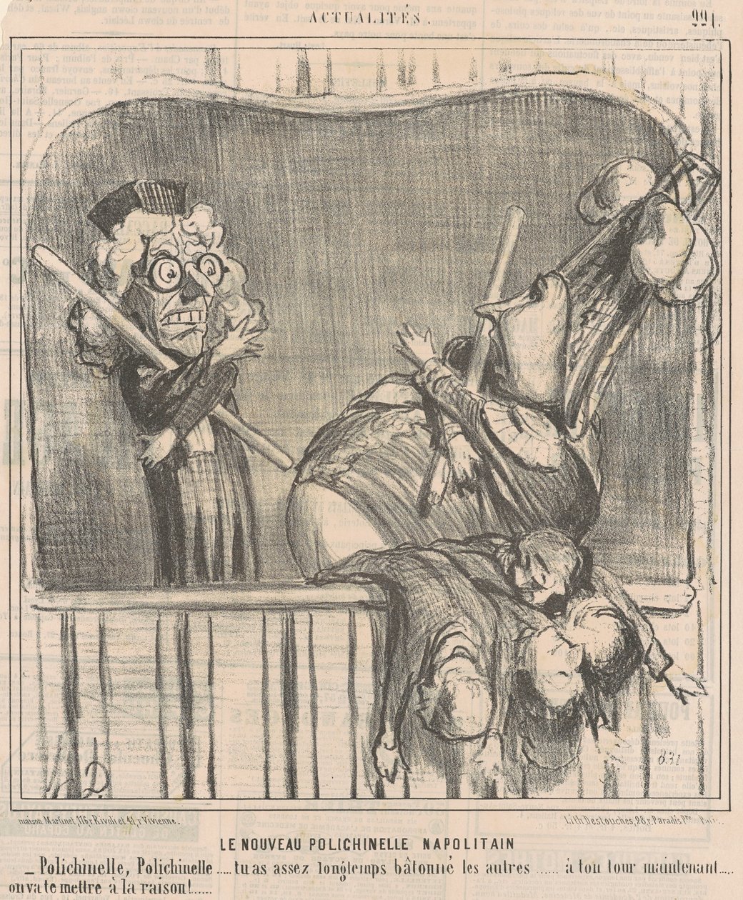 Uusi napolilainen nukke tekijältä Honoré Daumier