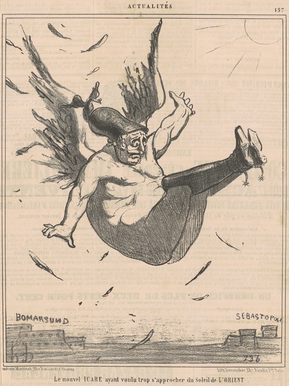 Uusi Icarus... tekijältä Honoré Daumier