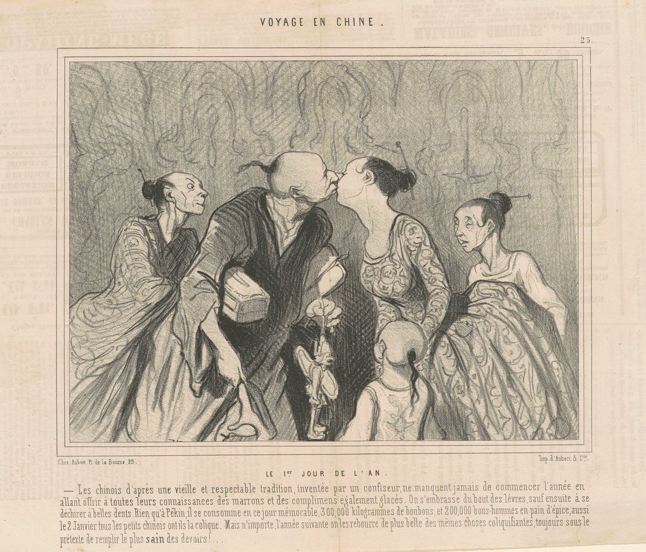 Vuoden ensimmäinen päivä tekijältä Honoré Daumier