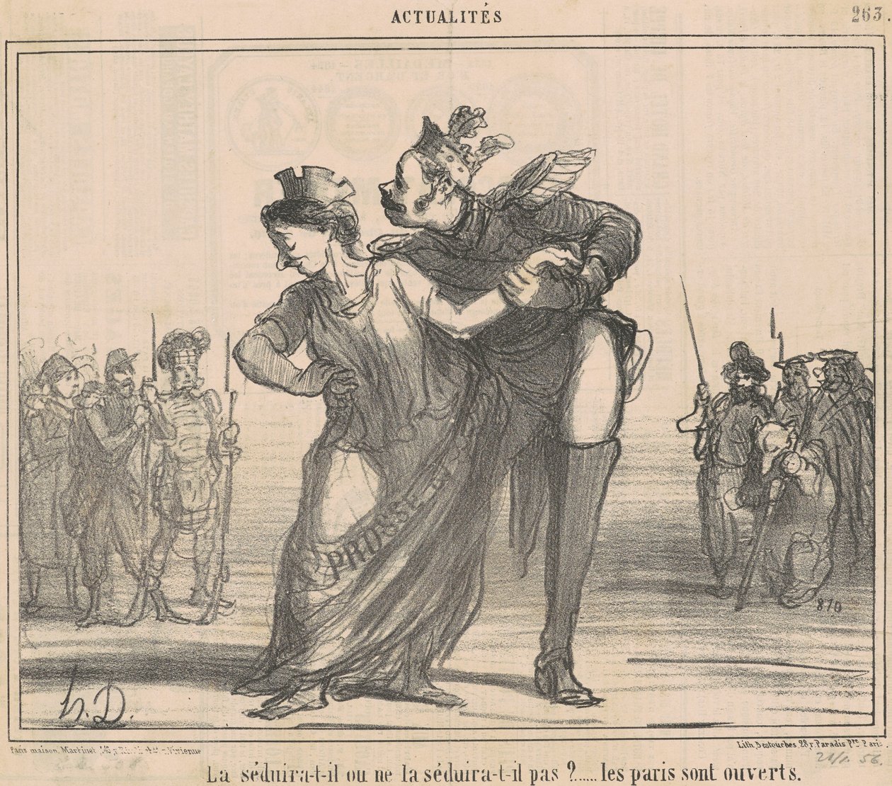 Vietteleekö hän hänet? Vedot ovat auki tekijältä Honoré Daumier