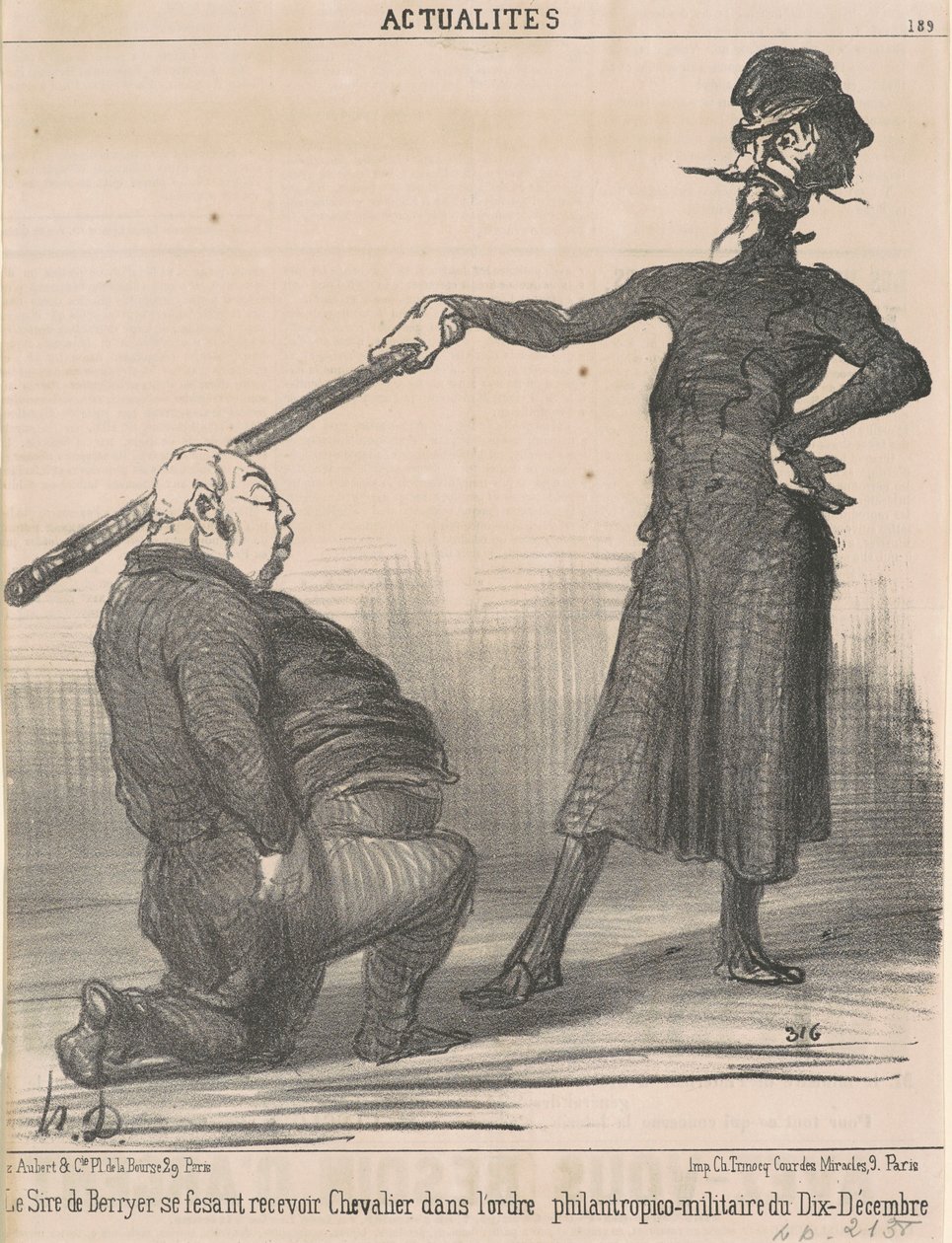 Berryerin isä ... Chevalier ... tekijältä Honoré Daumier